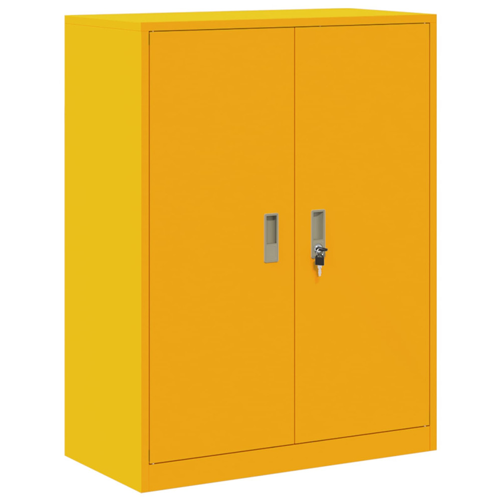 Produktbild för Förvaringsskåp Senapsgul 80 x 40 x 105 cm Stål