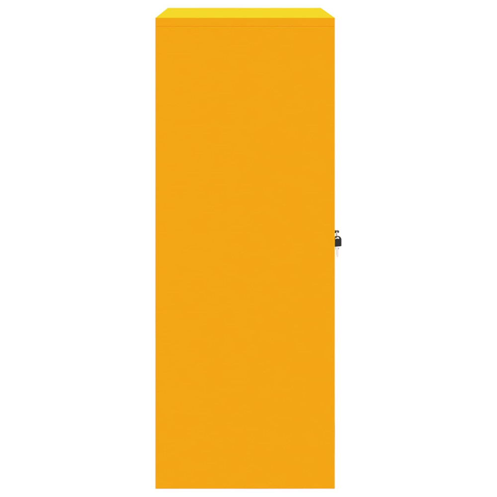 Produktbild för Förvaringsskåp Senapsgul 80 x 40 x 105 cm Stål
