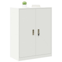 Produktbild för Förvaringsskåp Vit 80 x 40 x 105 cm Stål