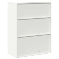Produktbild för Förvaringsskåp Vit 80 x 40 x 105 cm Stål