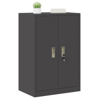 Produktbild för Förvaringsskåp Svart 60 x 40 x 90 cm Stål