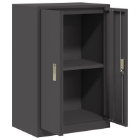 Produktbild för Förvaringsskåp Svart 60 x 40 x 90 cm Stål