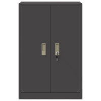 Produktbild för Förvaringsskåp Svart 60 x 40 x 90 cm Stål