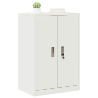 Produktbild för Förvaringsskåp Vit 60 x 40 x 90 cm Stål