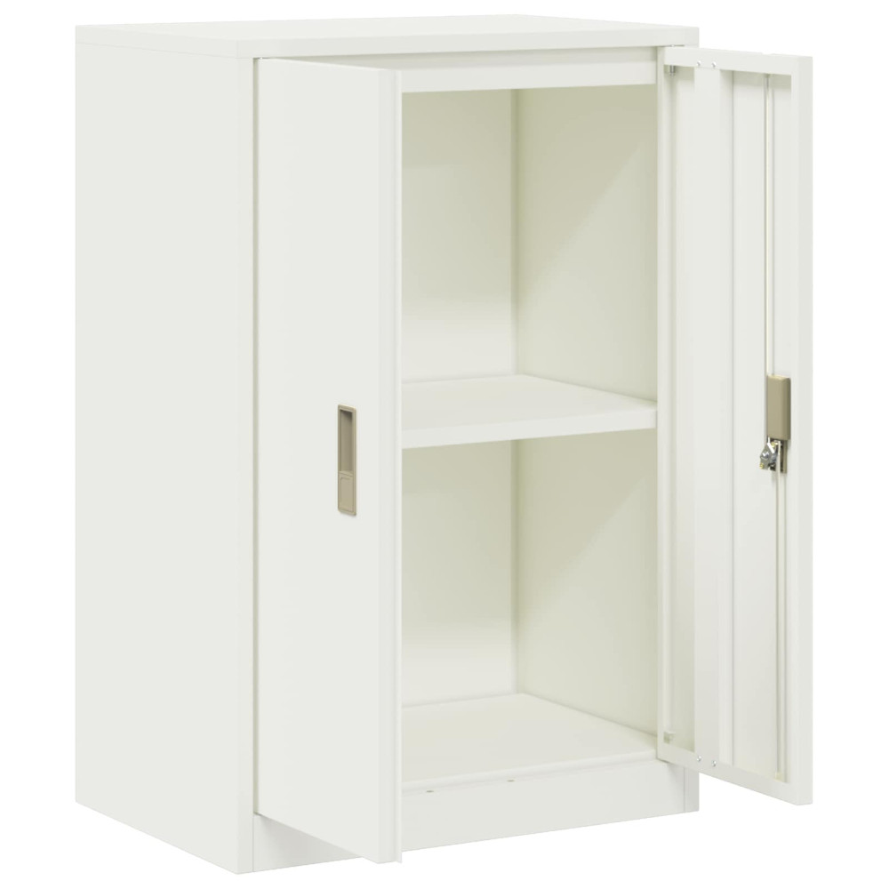 Produktbild för Förvaringsskåp Vit 60 x 40 x 90 cm Stål