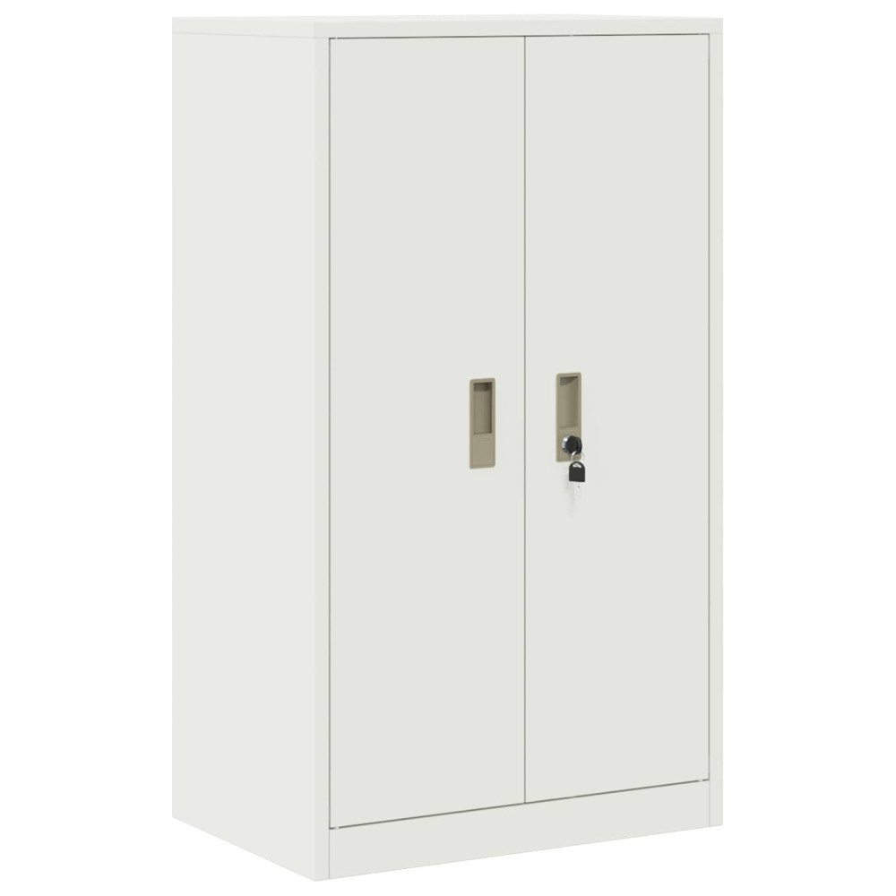Produktbild för Förvaringsskåp Vit 60 x 40 x 105 cm Stål