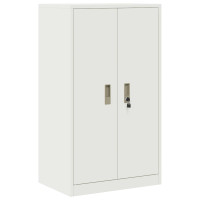 Produktbild för Förvaringsskåp Vit 60 x 40 x 105 cm Stål