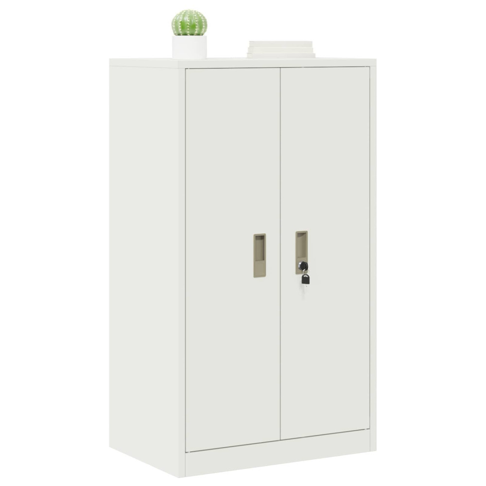 Produktbild för Förvaringsskåp Vit 60 x 40 x 105 cm Stål