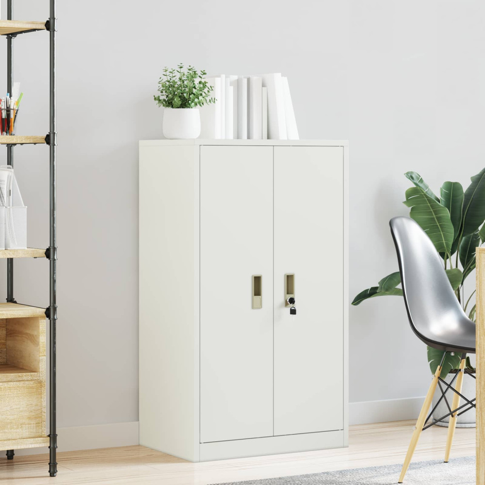 Produktbild för Förvaringsskåp Vit 60 x 40 x 105 cm Stål