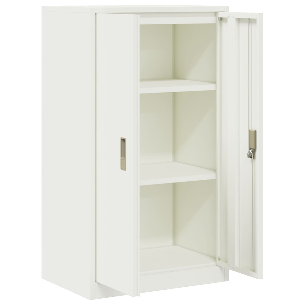 Produktbild för Förvaringsskåp Vit 60 x 40 x 105 cm Stål