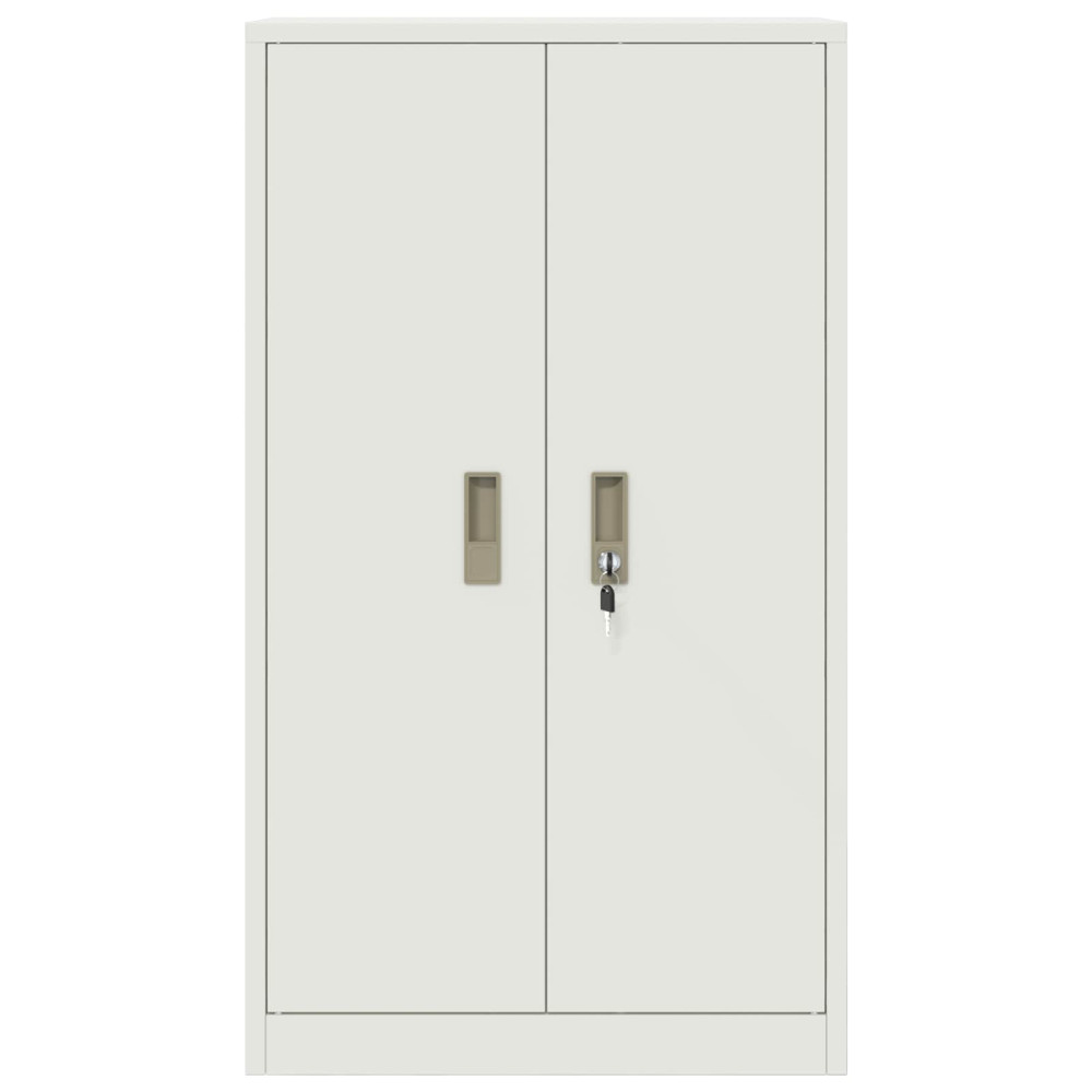 Produktbild för Förvaringsskåp Vit 60 x 40 x 105 cm Stål