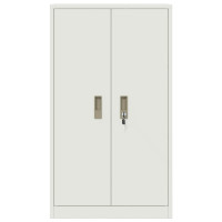 Produktbild för Förvaringsskåp Vit 60 x 40 x 105 cm Stål