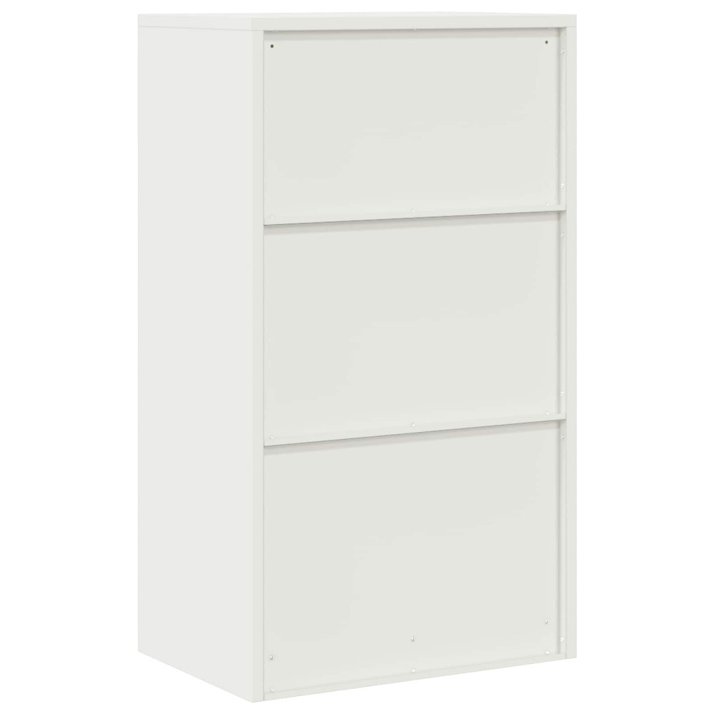 Produktbild för Förvaringsskåp Vit 60 x 40 x 105 cm Stål