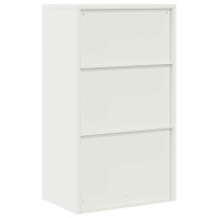 Produktbild för Förvaringsskåp Vit 60 x 40 x 105 cm Stål