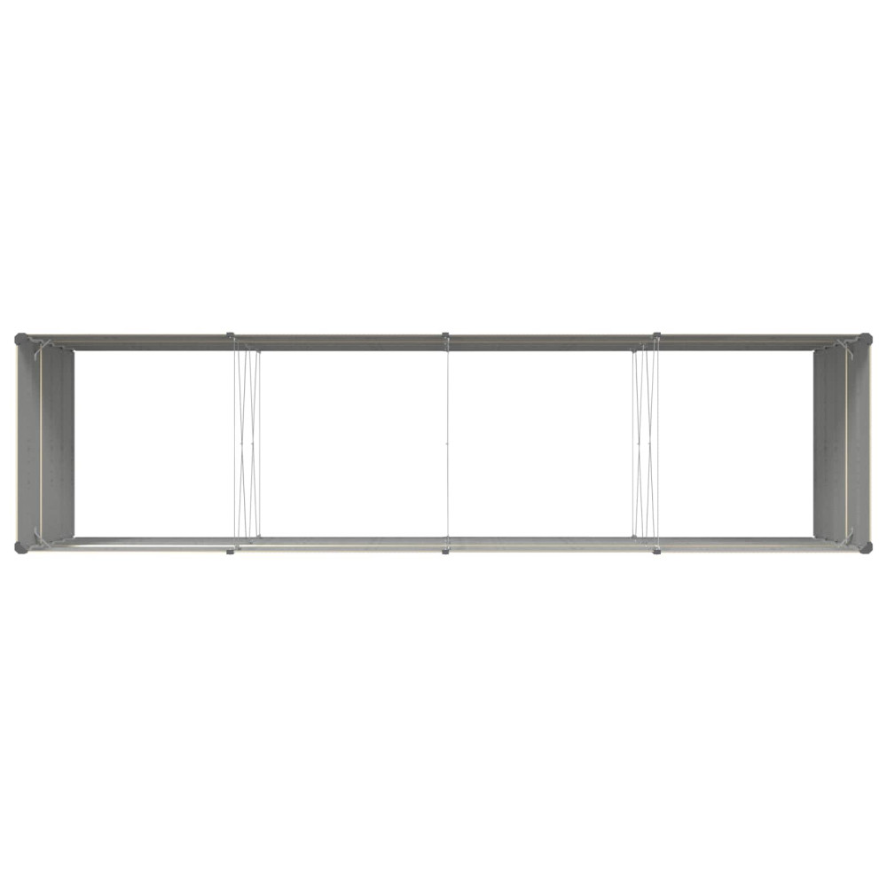 Produktbild för Planteringskärl Elfenben 385 x 100 x 75 cm Galvaniserat Stål