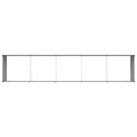 Produktbild för Planteringskärl Elfenben 480 x 100 x 45 cm Galvaniserat Stål