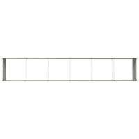 Produktbild för Planteringskärl Elfenben 580 x 100 x 45 cm Galvaniserat Stål