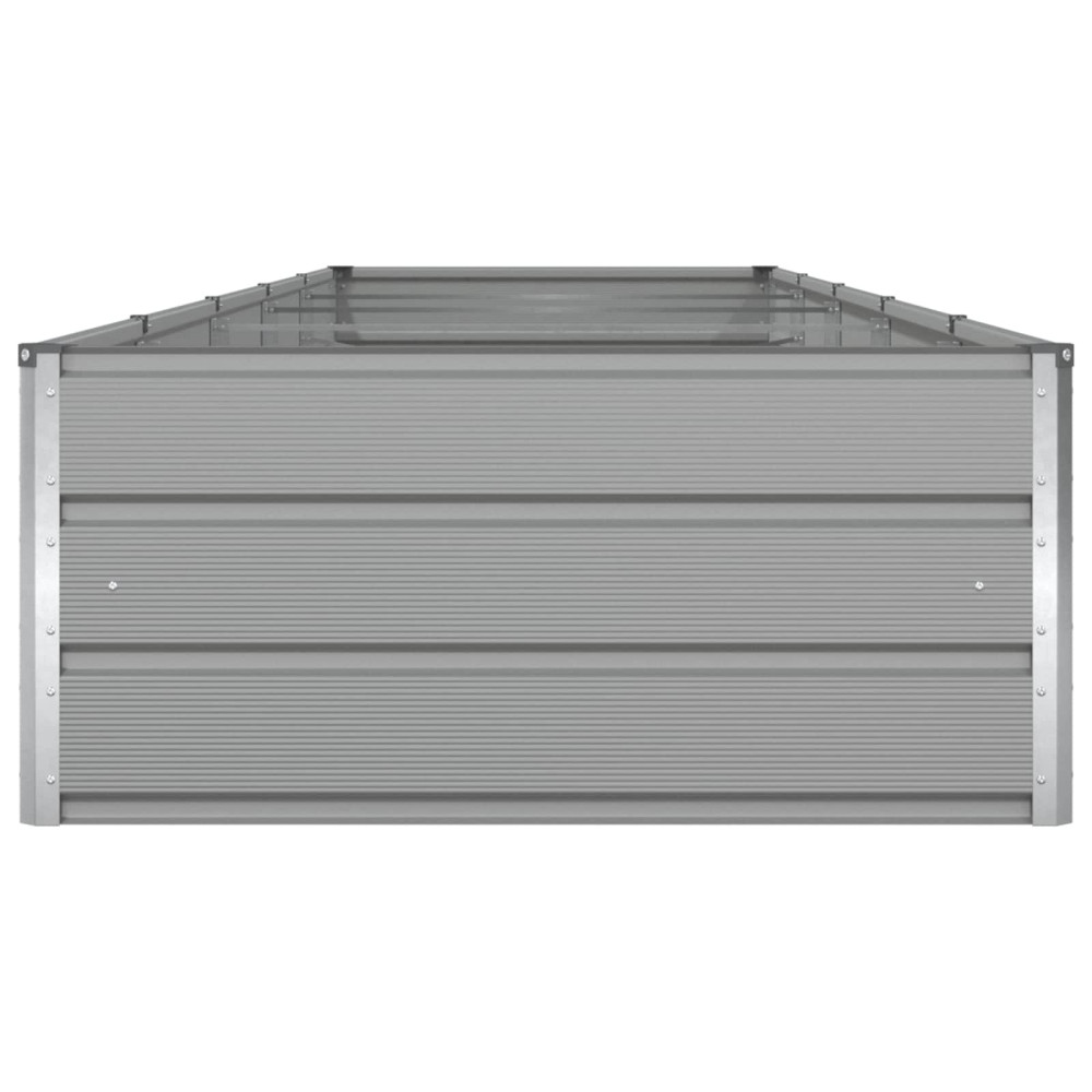 Produktbild för Planteringskärl Ljusgrå 480 x 100 x 45 cm Galvaniserat Stål