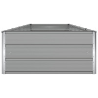 Produktbild för Planteringskärl Ljusgrå 480 x 100 x 45 cm Galvaniserat Stål