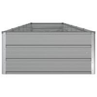 Produktbild för Planteringskärl Ljusgrå 580 x 100 x 45 cm Galvaniserat Stål