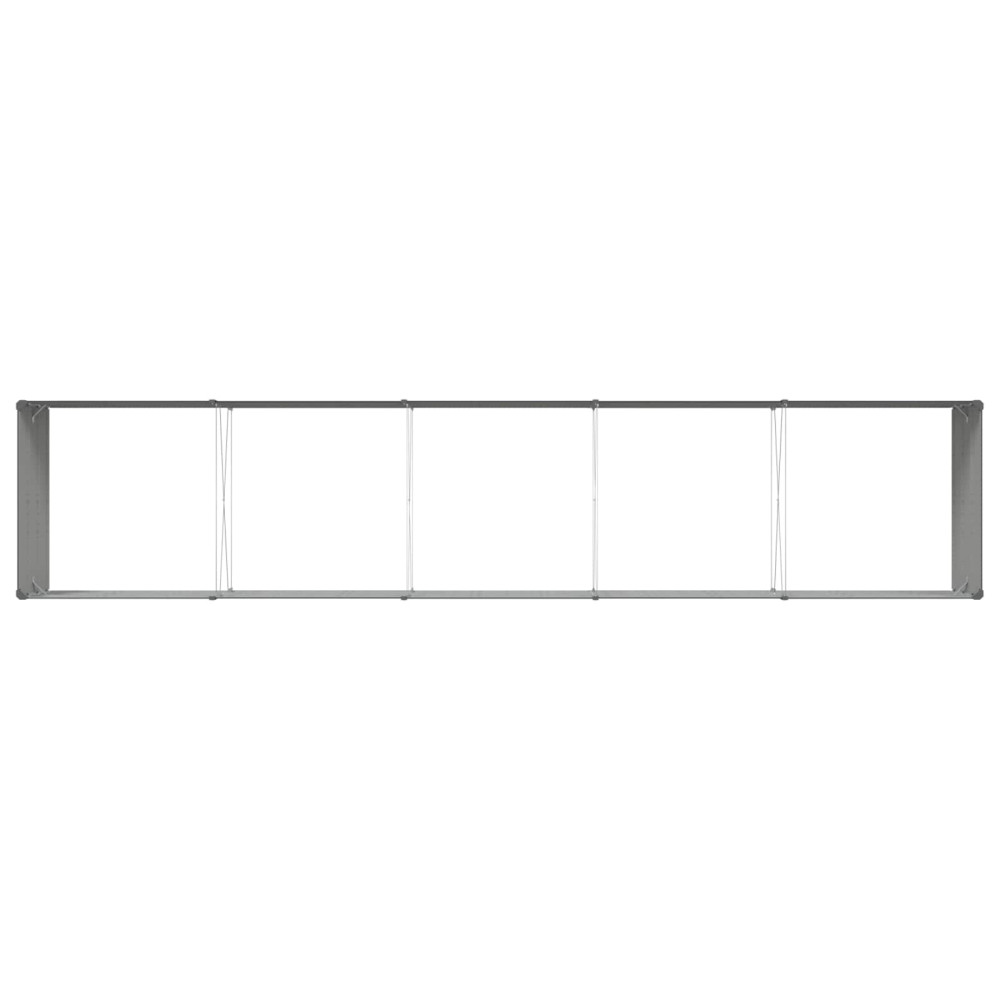 Produktbild för Planteringskärl Antracit 480 x 100 x 45 cm Galvaniserat Stål