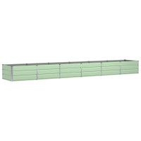 Produktbild för Planteringskärl Grön 480 x 80 x 45 cm Stål