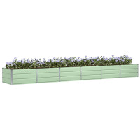 Produktbild för Planteringskärl Grön 480 x 80 x 45 cm Stål