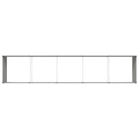 Produktbild för Planteringskärl Pastellgrön 480 x 100 x 45 cm Galvaniserat Stål