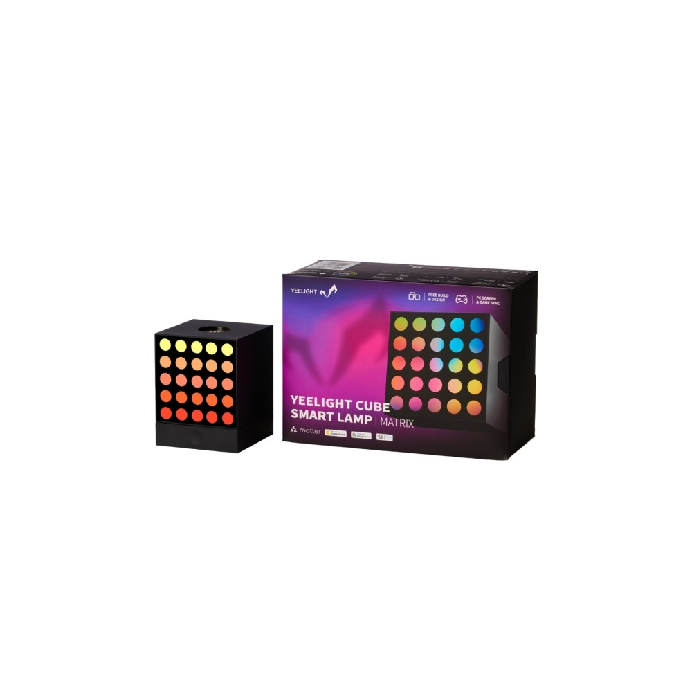 Produktbild för Yeelight Cube YLFWD-0010 - smart lamp - LED - 2.5 W - RGB-lampa - matrix cube