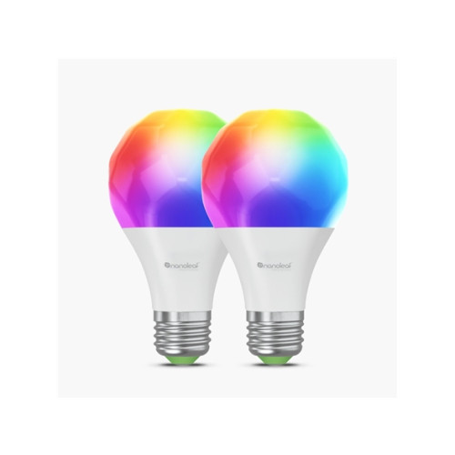 Nanoleaf Nanoleaf Essentials Matter - LED-glödlampa - form: A60 - E27 - 9 W - RGBCW-lampa - 2700-6500 K (paket om 2)