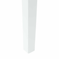 Produktbild för Matstolar 2 pcs Vit 50 x 52,5 x 91 cm Massiv Gummiträ