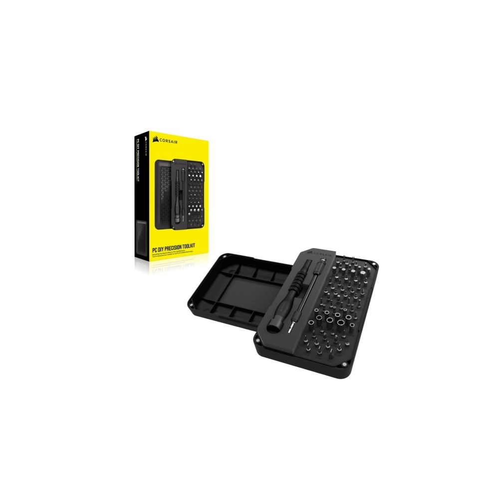 Produktbild för CORSAIR PC DIY Precision Toolkit - skruvmejsel med bituppsättning - 67 delar