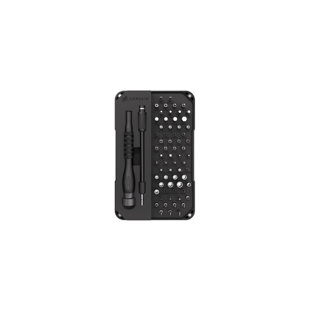 Produktbild för CORSAIR PC DIY Precision Toolkit - skruvmejsel med bituppsättning - 67 delar