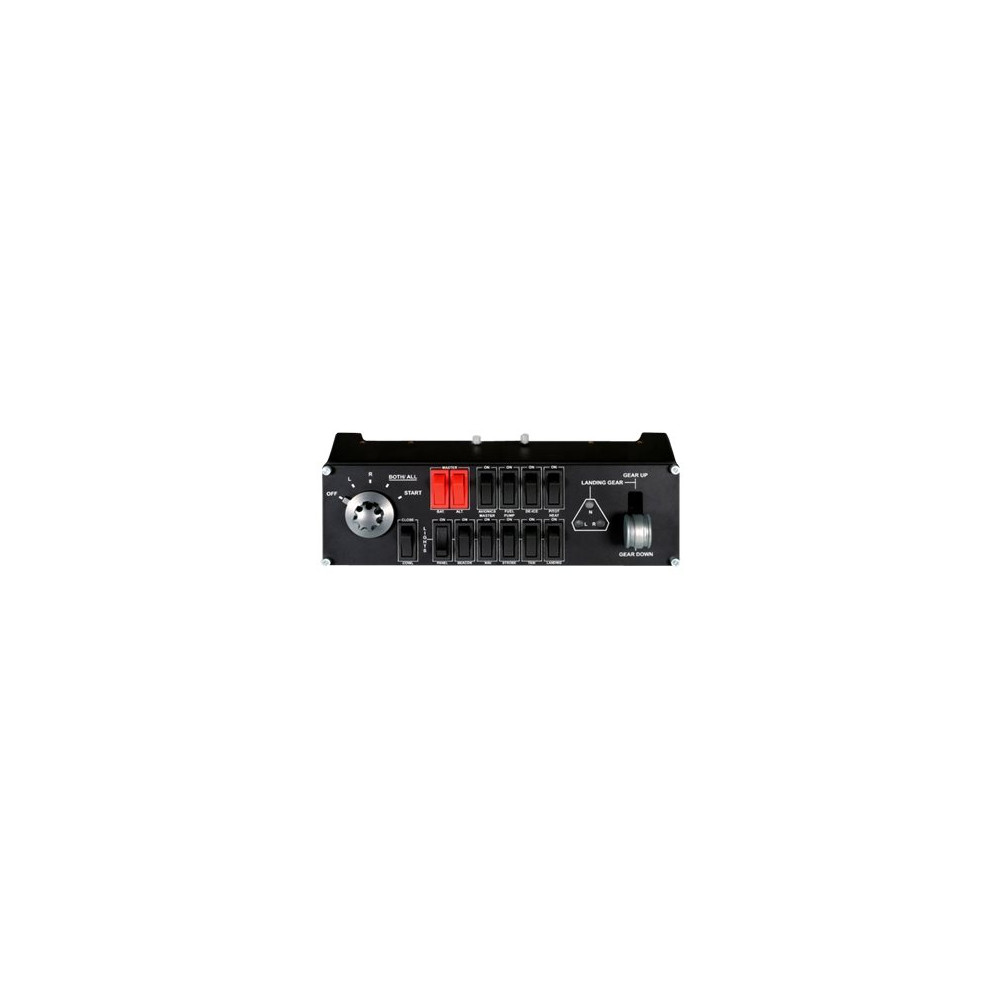 Produktbild för Logitech Flight Switch Panel - instrumentpanel till flygsimulator - kabelansluten