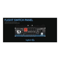 Produktbild för Logitech Flight Switch Panel - instrumentpanel till flygsimulator - kabelansluten