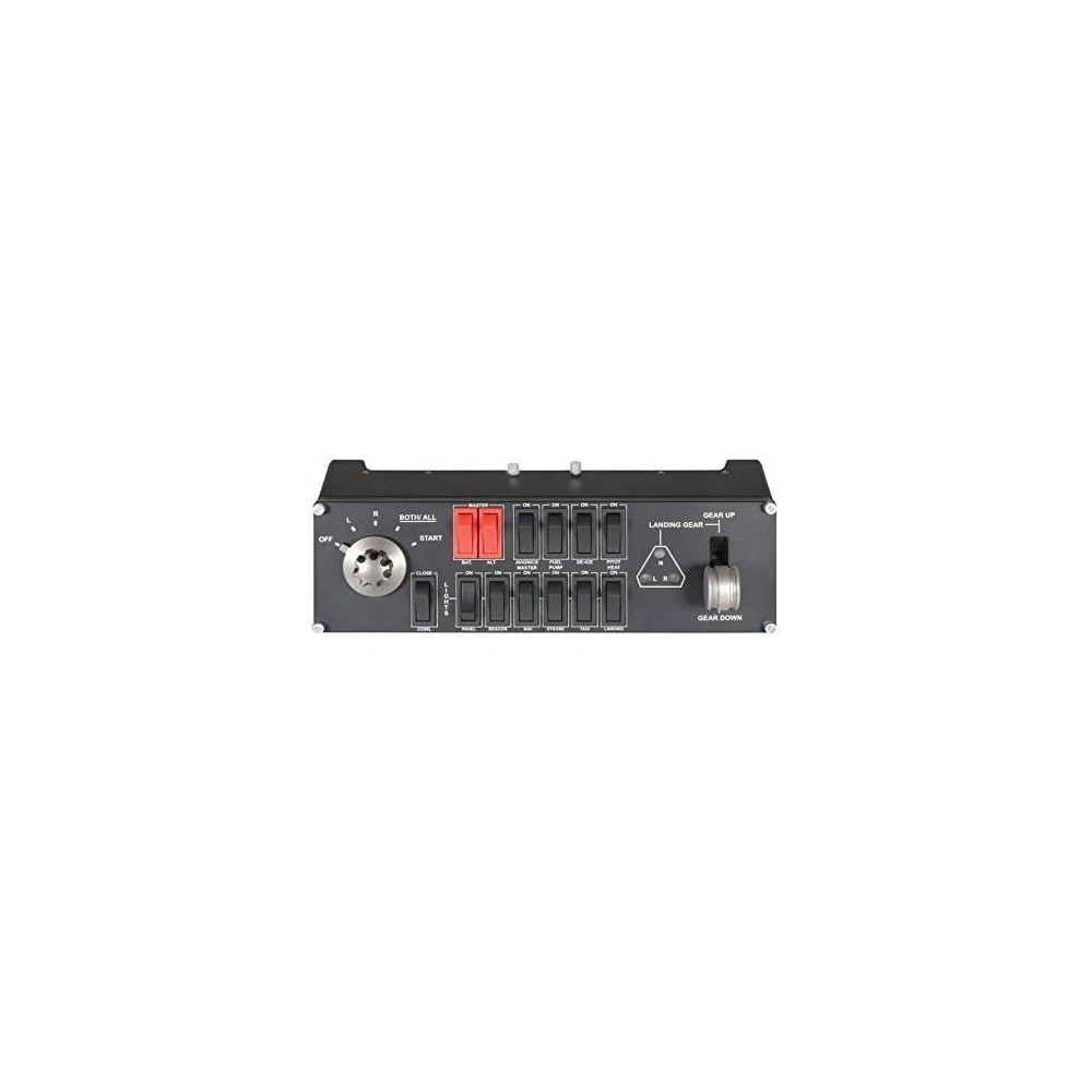 Produktbild för Logitech Flight Switch Panel - instrumentpanel till flygsimulator - kabelansluten