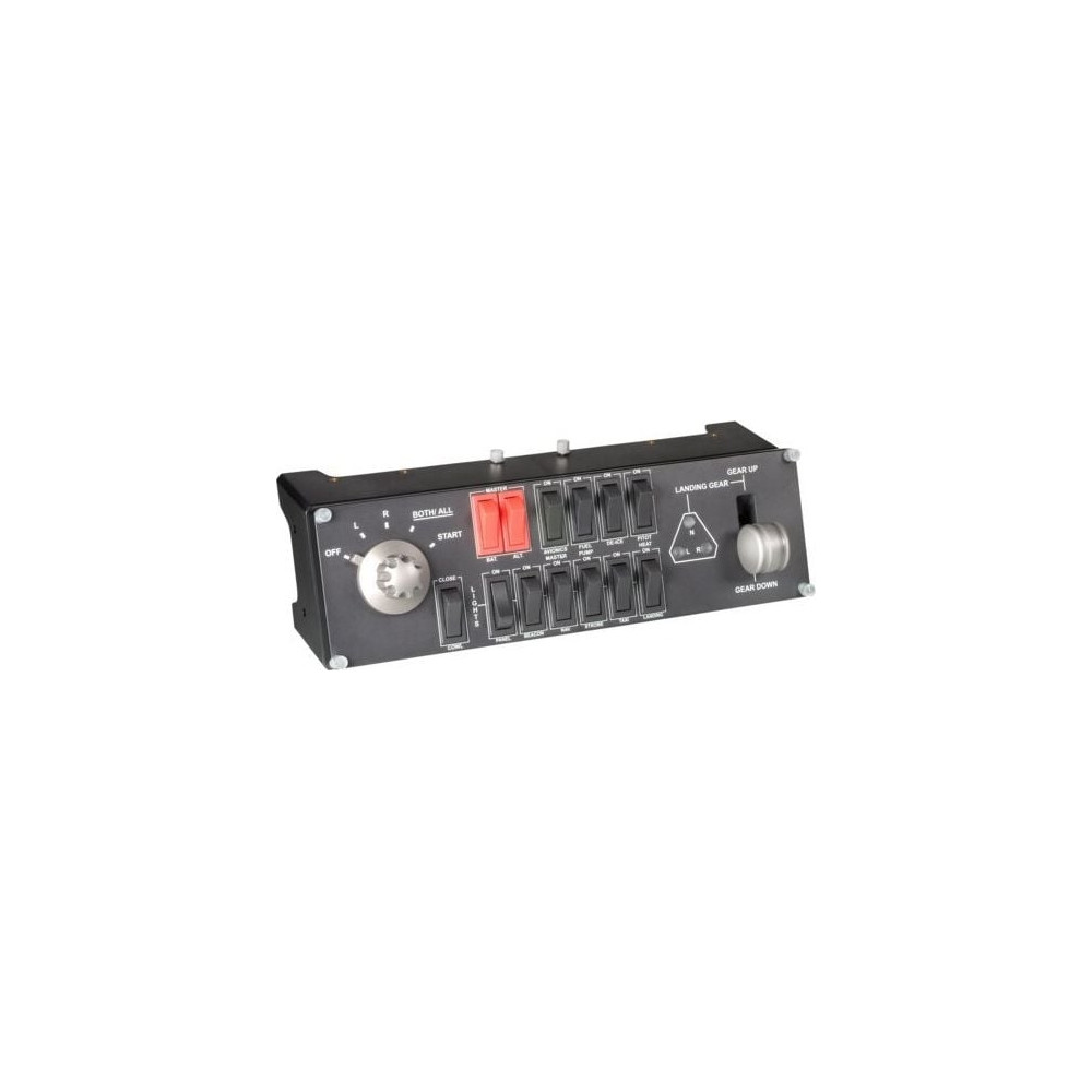 Produktbild för Logitech Flight Switch Panel - instrumentpanel till flygsimulator - kabelansluten