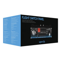 Produktbild för Logitech Flight Switch Panel - instrumentpanel till flygsimulator - kabelansluten