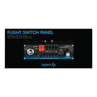 Produktbild för Logitech Flight Switch Panel - instrumentpanel till flygsimulator - kabelansluten