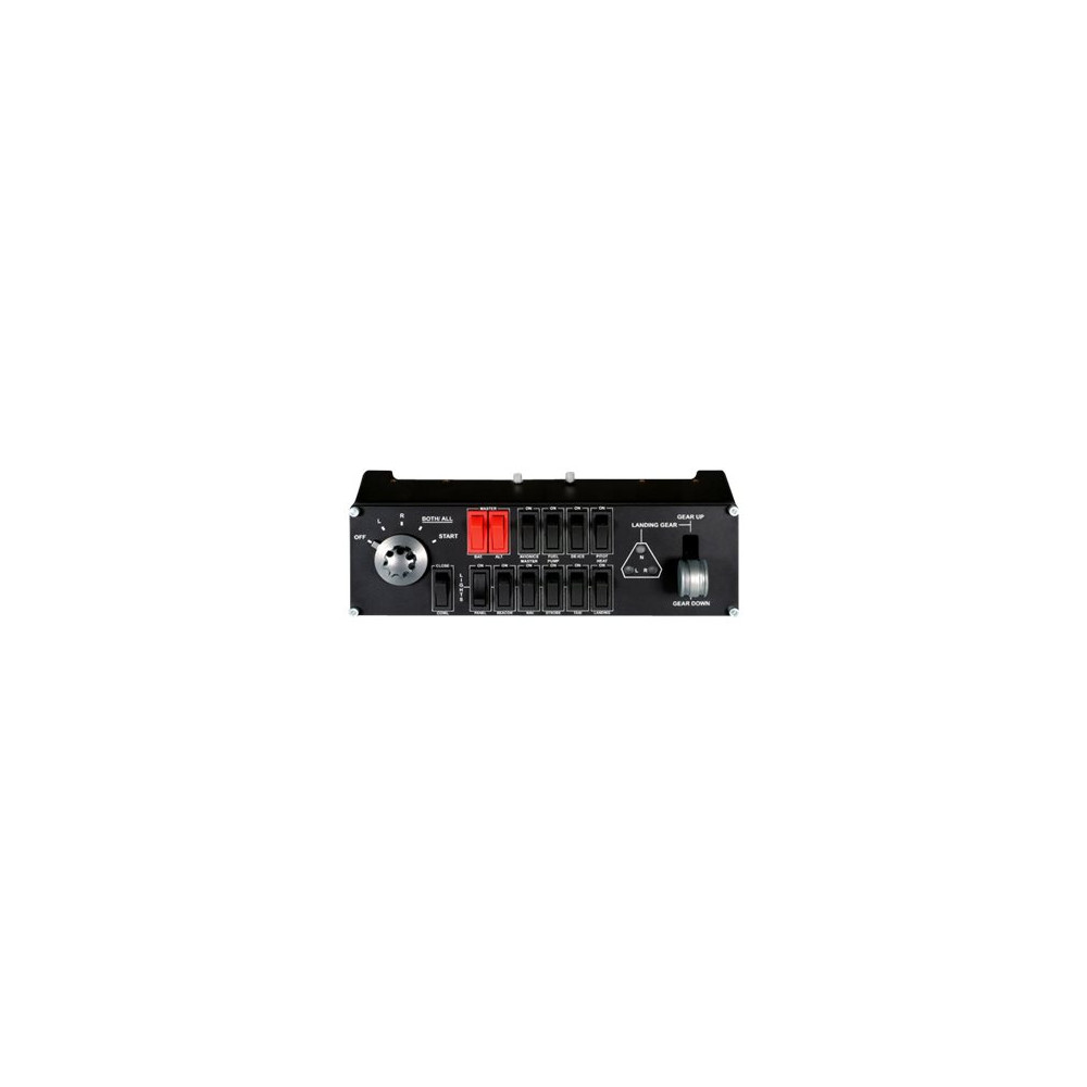 Produktbild för Logitech Flight Switch Panel - instrumentpanel till flygsimulator - kabelansluten