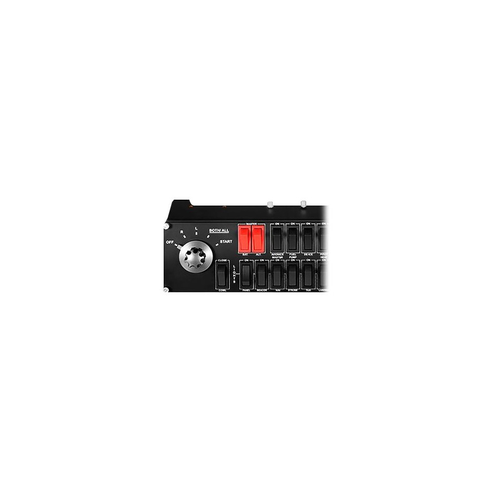Produktbild för Logitech Flight Switch Panel - instrumentpanel till flygsimulator - kabelansluten