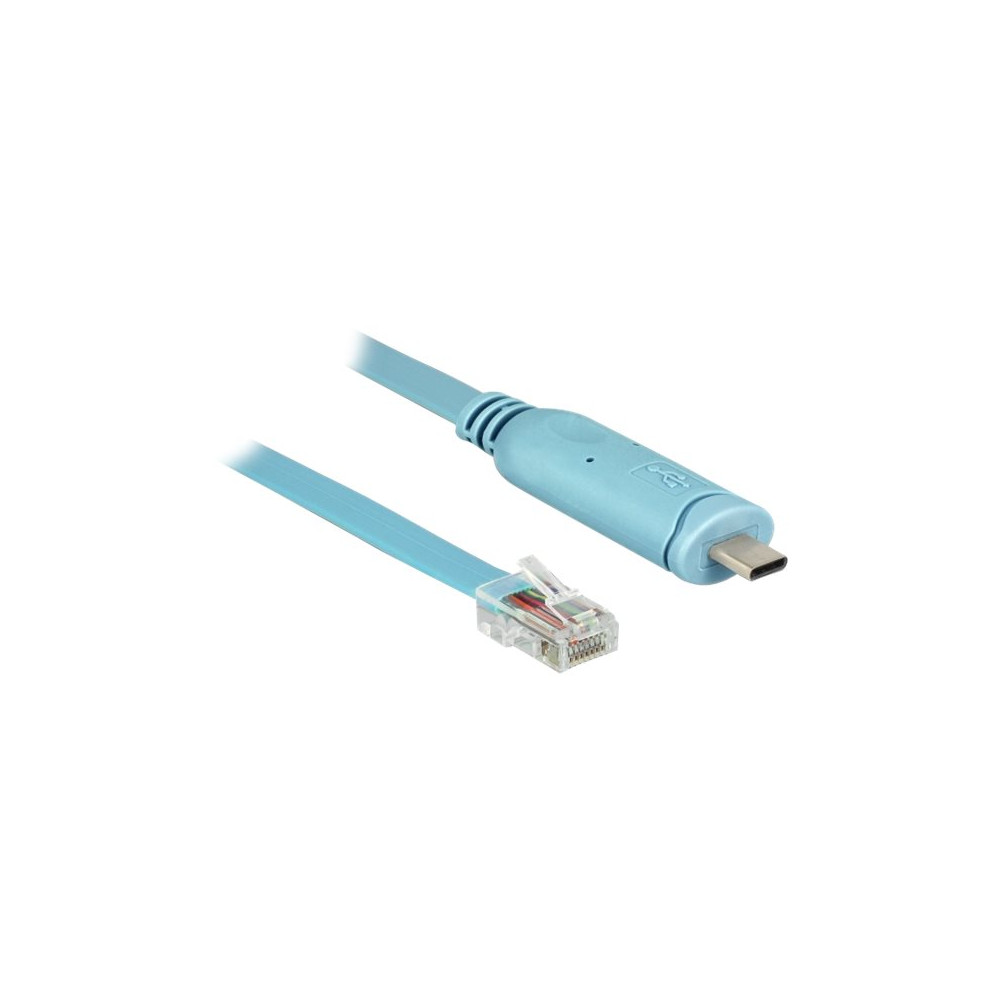 Produktbild för Delock seriell kabel - 3 m - blå