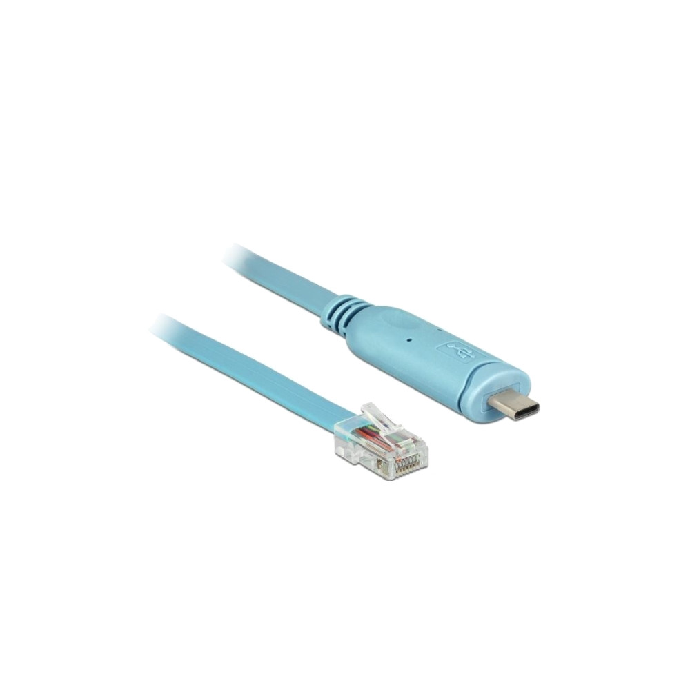 Produktbild för Delock seriell kabel - 3 m - blå