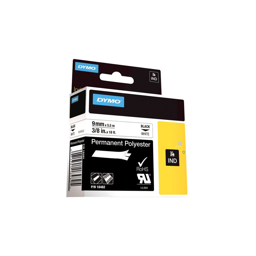 Produktbild för DYMO - permanent tejp - 1 kassett(er) - Rulle (0,9 cm x 5,5 m)