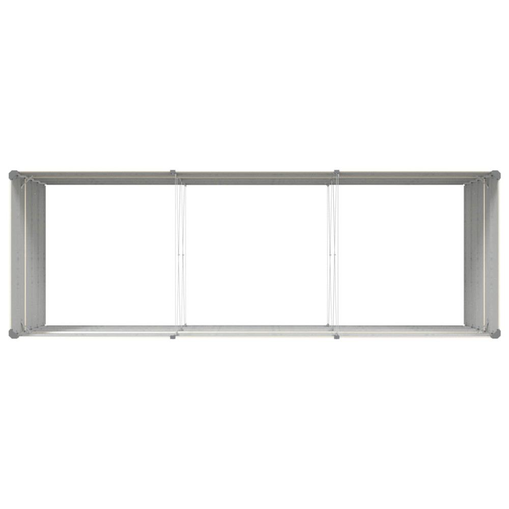 Produktbild för Planteringskärl Elfenben 290 x 100 x 75 cm Galvaniserat Stål