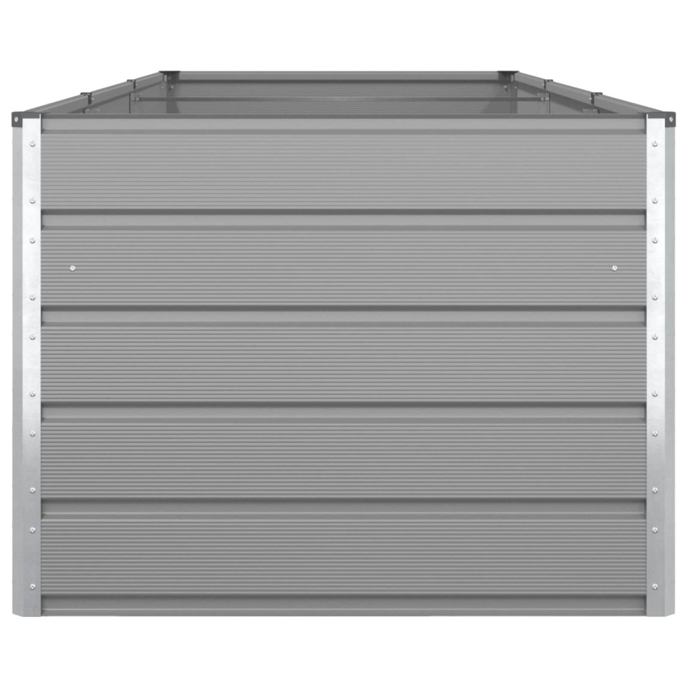 Produktbild för Planteringskärl Ljusgrå 290 x 100 x 75 cm Galvaniserat Stål