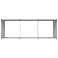 Produktbild för Planteringskärl Ljusgrå 290 x 100 x 75 cm Galvaniserat Stål
