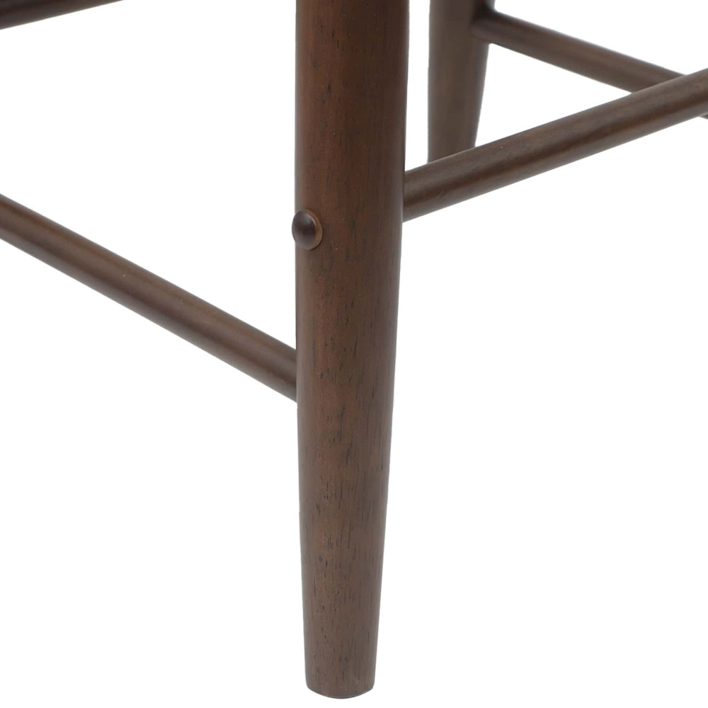 Produktbild för Matstolar 2 pcs Ljusbrun 46 x 37 x 63 cm Massiv Gummiträ