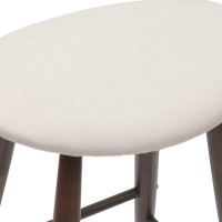Produktbild för Matstolar 2 pcs Ljusbrun 46 x 37 x 63 cm Massiv Gummiträ