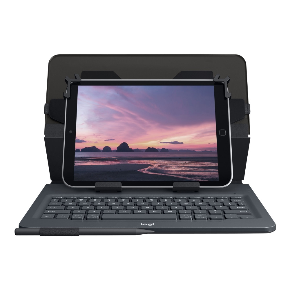 Produktbild för Logitech Universal Folio for 9-10 inch Tablets - tangentbord och foliefodral - Nordisk Inmatningsenhet